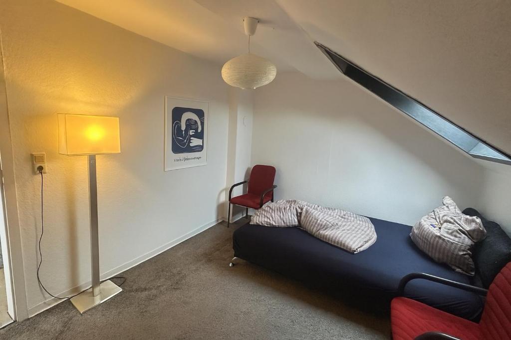 Ferienwohnung Neuburg am Rhein Schlafzimmer mit Schlafcouch
