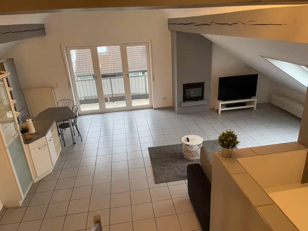 Loft Karlsdorf Überblick Wohnzimmer