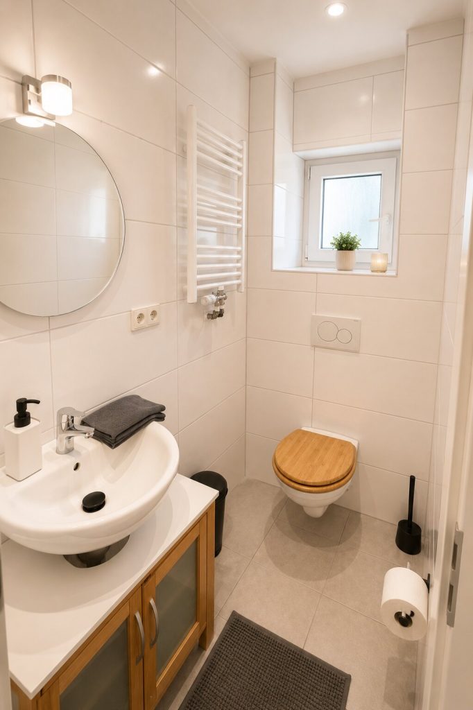 Hinterhaus am Schloss Karlsruhe – Badezimmer mit WC
